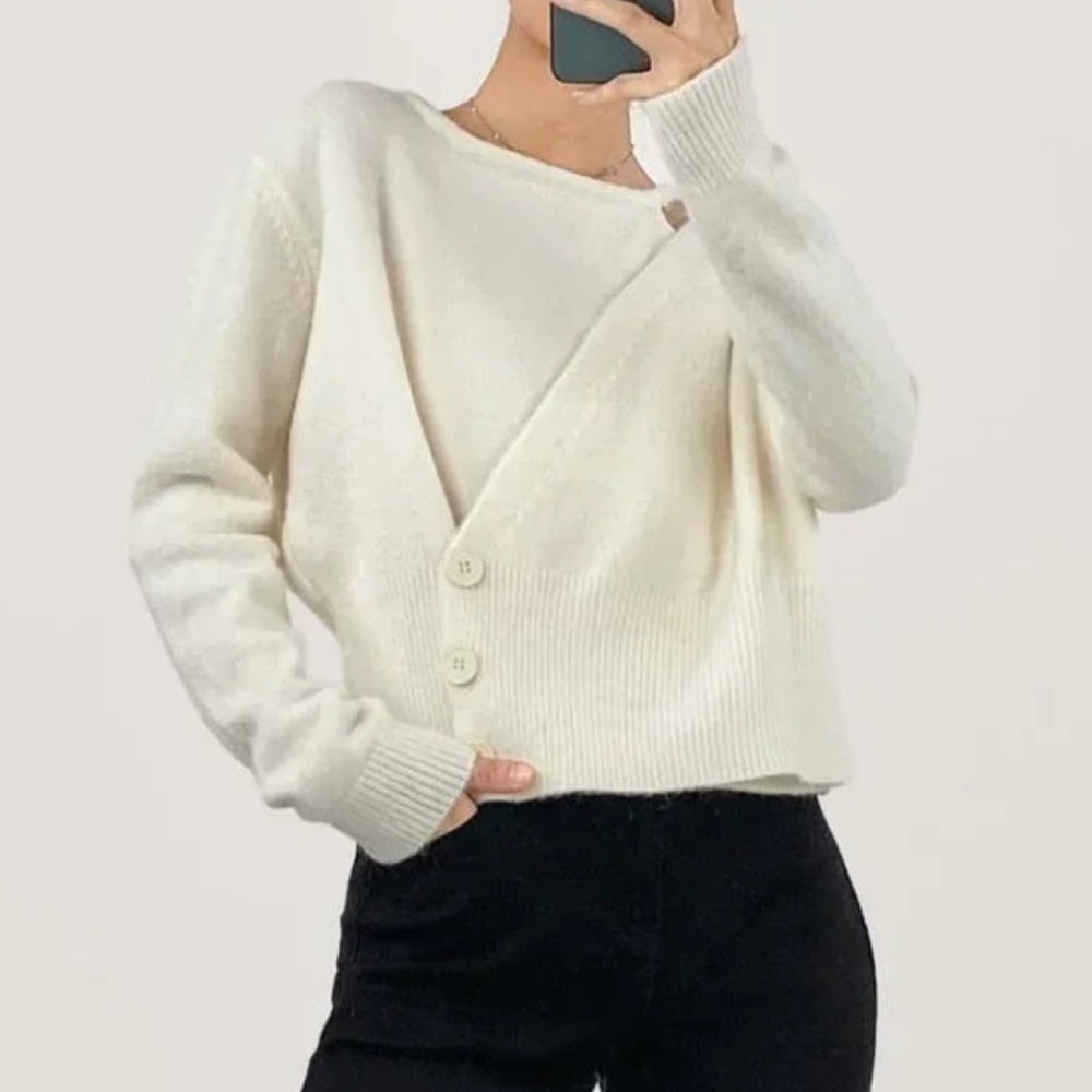J.ING Overlap Collar Sweater
